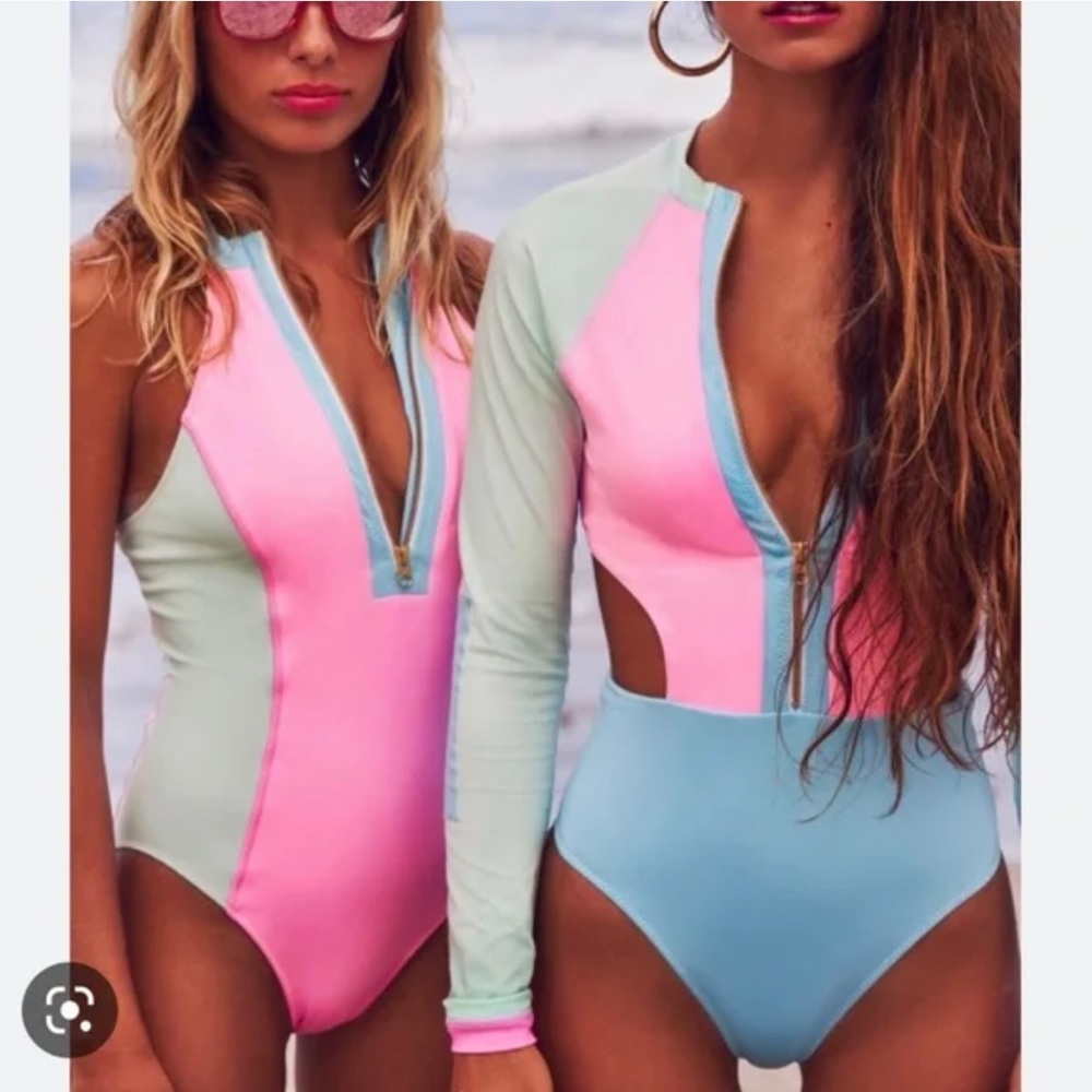 Love shack fancy x Hurley rashgaurd swim suit M